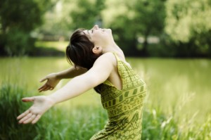 Healthy and happy woman Healthy and happy woman